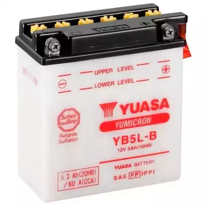 Аккумулятор (АКБ) Yuasa YuMicron 12V 5,3Ah R+ YUASA YB5LB