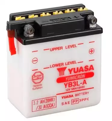 Аккумулятор для мотоцикла Yuasa 3.2Ah R+ YUASA YB3LA