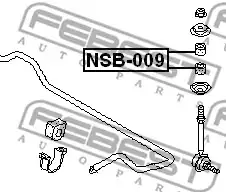 Втулка стойки стабилизатора d10 FEBEST NSB009