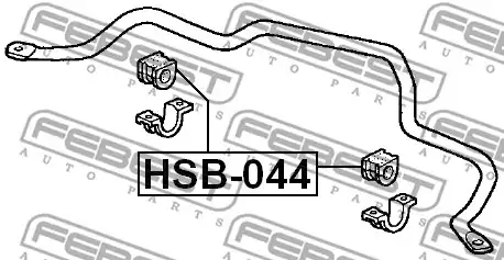 Втулка переднего стабилизатора d29.5 FEBEST HSB044