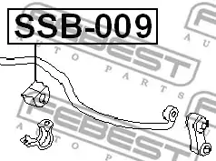 Втулка переднего стабилизатора d20 FEBEST SSB009