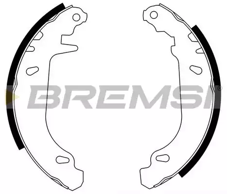 Комплект тормозных колодок BREMSI GF0105