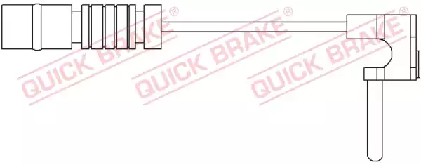 Датчик износа  тормозных колодок, перед QUICK BRAKE WS0171A