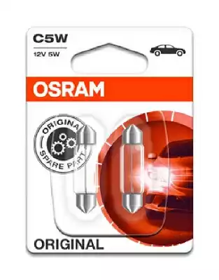 Автолампа C5W 12V 5W SV8.5-8 Standard 2шт OSRAM 641802B